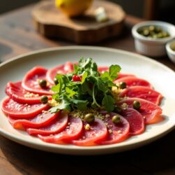 Accompagnements délicieux et faciles pour sublimer votre carpaccio de bœuf