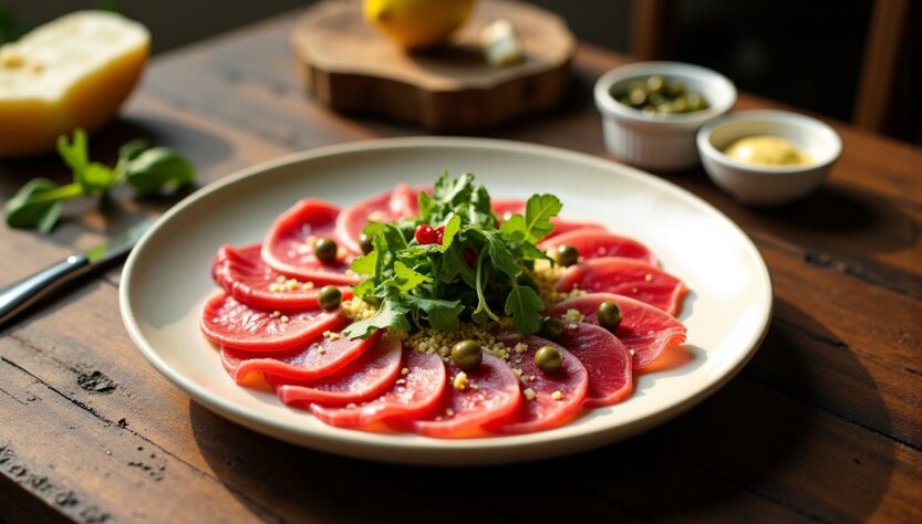 Accompagnements délicieux et faciles pour sublimer votre carpaccio de bœuf