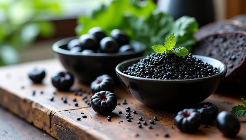 Les aliments noirs : découvrez leurs bienfaits, nos sélections gourmandes et recettes santé à la mode