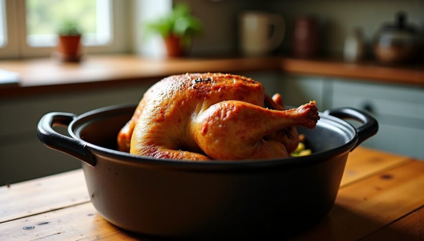 Guide complet pour réussir la cuisson d'une pintade de 1,5 kg en cocotte